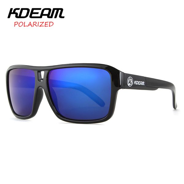

kdeam eyewear goggles with box polarized sunglasses men brand driving glasses lunette de soleil zonnebril in sports kd520-1, White;black