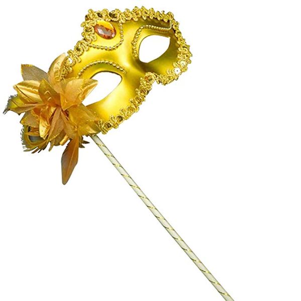 

Роскошная женская маска на палочке Сексуальная венецианская маска для век для ве