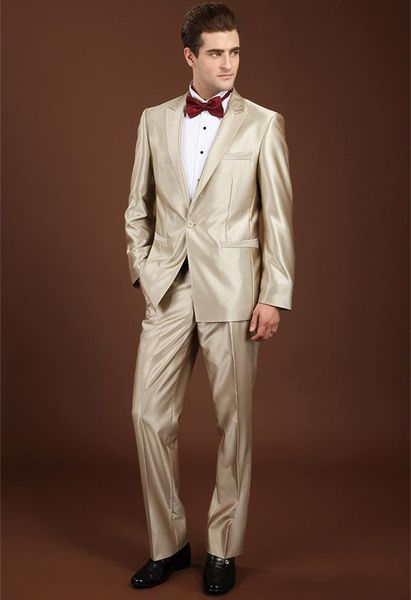 

new arrival groom tuxedos peaked lapel one button excellent groomsmen men formal suits business prom suit (jacket+pants+bows tie)no:71, Black;gray