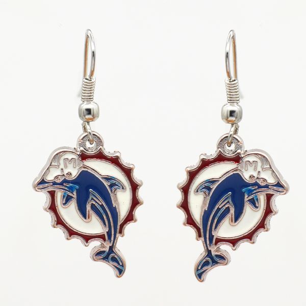 

european and american fashion design dolphin-shaped charm earrings europe and the united states charm fashion jewelry spot wholesale, Silver