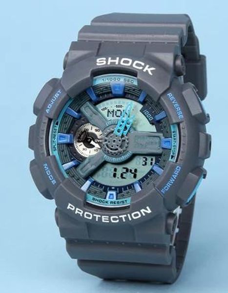 

топ высокого кварца g style ударные наручные часы мужчины новое прибытие oudoor led плавательные часы цифровые аналоговые мужские многофункц, Slivery;brown