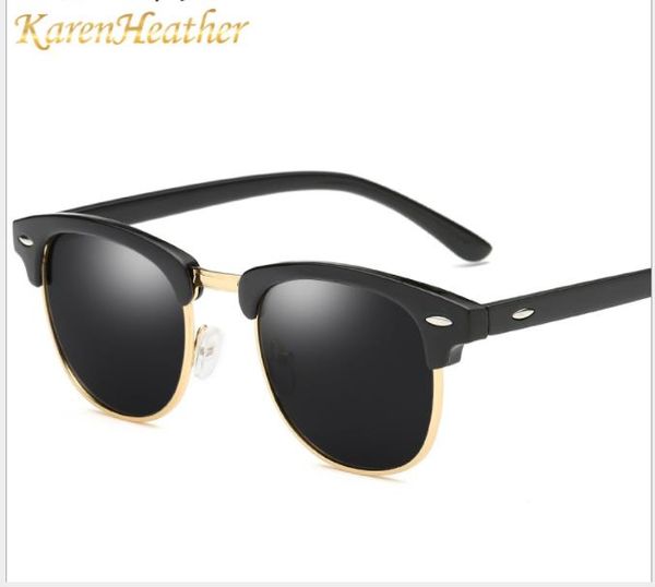 

classic polarized sunglasses, male and female, european and american night vision glasses, sunglasses, antique sunglasses, White;black
