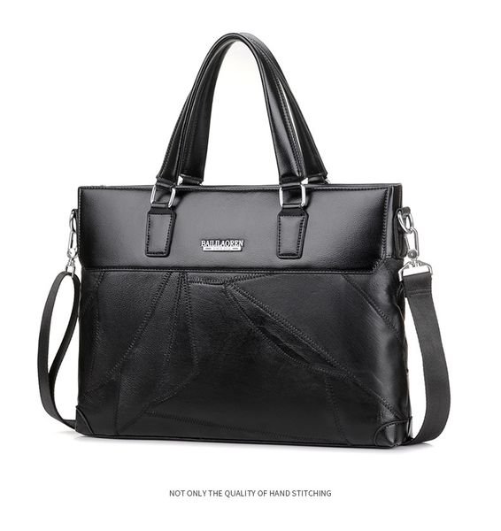 

selling new leather men's handbag leisure men's business bag official document baotou leather shoulder messenger bag