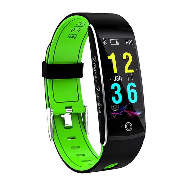 

f1 smart band blood oxygen blood pressure watches fitness sport bracelet heart rate monitor call/sms reminder for iphone, Slivery;brown