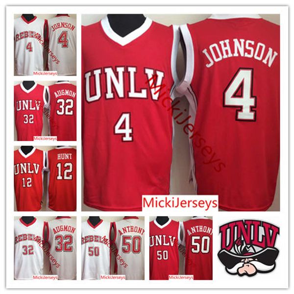

Mens NCAA UNLV Runnin Rebels Larry Johnson College Basketball Jerseys Anderson Hunt Stacey Augmon Greg Anthony UNLV REBELS Jersey