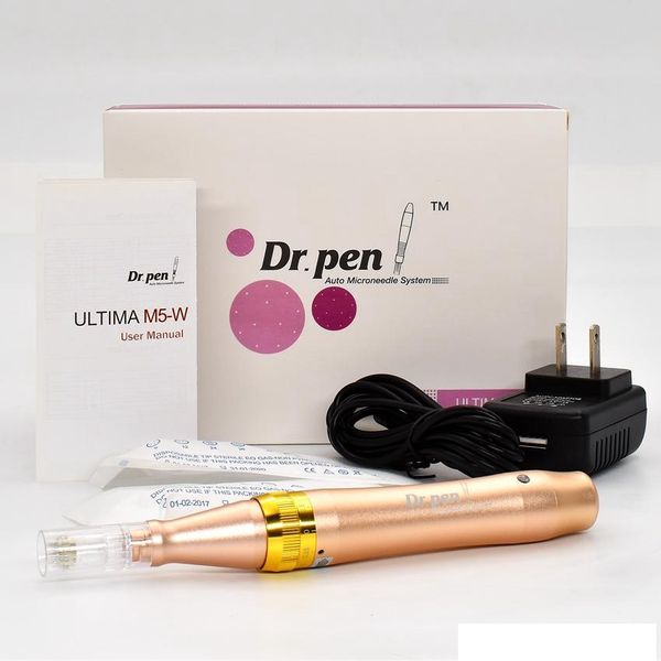

Wirele electric derma pen dr pen ultima m5 w rechargable derma pen 5 level adju table 0 25mm 2 5mm microneedle roller