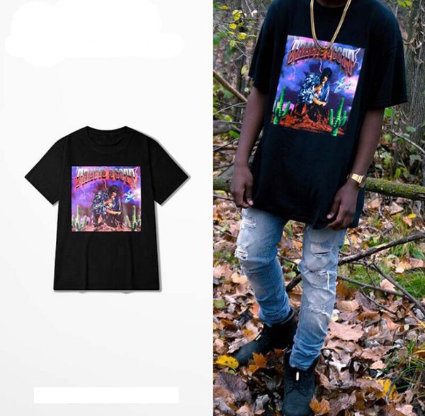 

high street summer tshirt трэвис скотт рэпер тис мужчины женщина hip hop короткий рукав футболка мужского шаблона печать дизайн tshirt, White;black