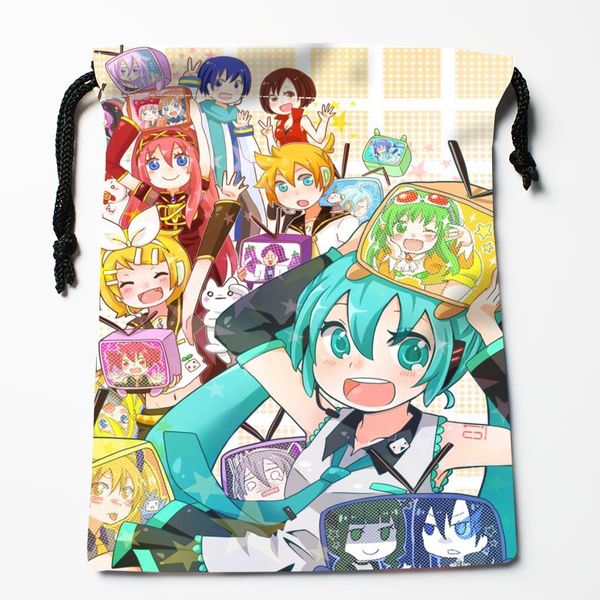 

new arrive hatsune miku drawstring bags custom storage bags storage printed gift more size 27x35cm diy your picture