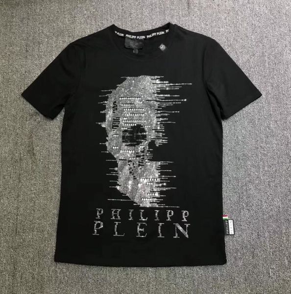 

2018 new fashion high quality cotton round neck short sleeve T-shirt printed skull size m-xxxl free of freight welcome to buy-887