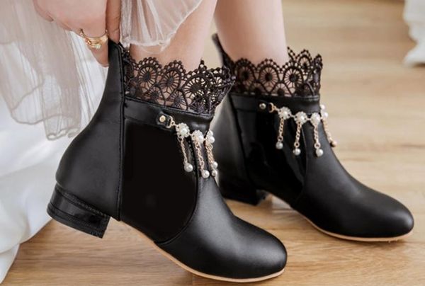 

send korean 2018 autumn winter martin boots female short boots, Black