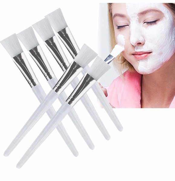 Bom Kit de Pincéis de Máscara Facial Pincéis de Maquiagem Olhos Rosto Cuidados com a Pele Máscaras Aplicador de Cosméticos Casa Faça Você Mesmo Máscara de Olhos Facial Use Ferramentas Alça transparente