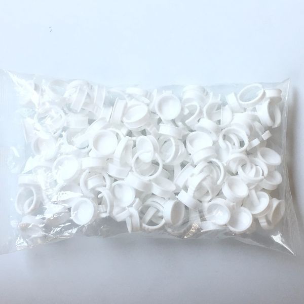 

100/bag 1.6cm large size disposable permanent makeup ring tattoo ink eyebrow lip tattoo pigments holder rings container/cups