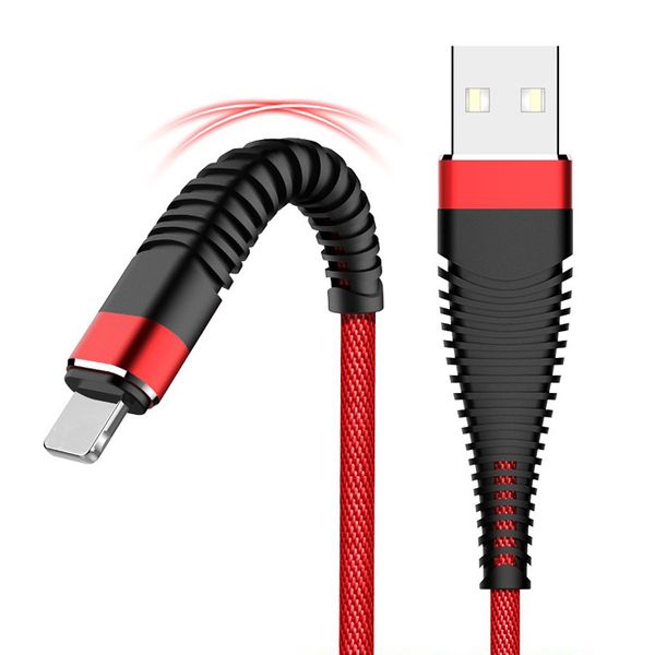 

Flexible u b cable high ten ile 2a charging data nylon braid type c cable for iphone ipad am ung huawei charger ync cable 1m