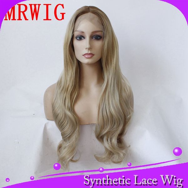 Mhazel Brown Dark Roots Ombre Blonde 27 Mixed 613 Middle Part
