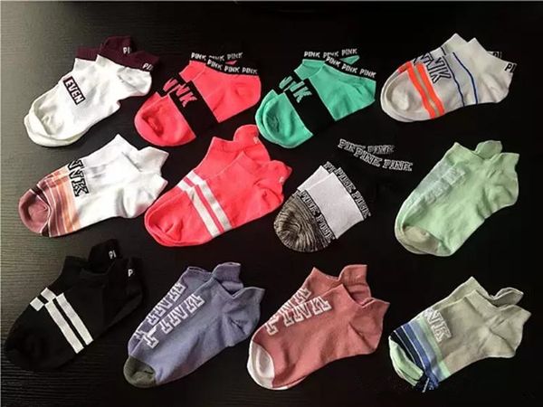 

quick-dry ankle socks sports short sock cotton sports socks pink alphabet socks running outdoors quick drying stockings mix color, Black