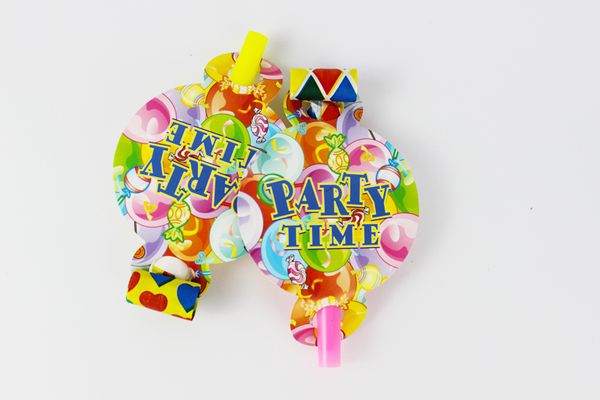 

24pcs/lot party time them party blowout kids birthday decoration fuentes del partido event supplies