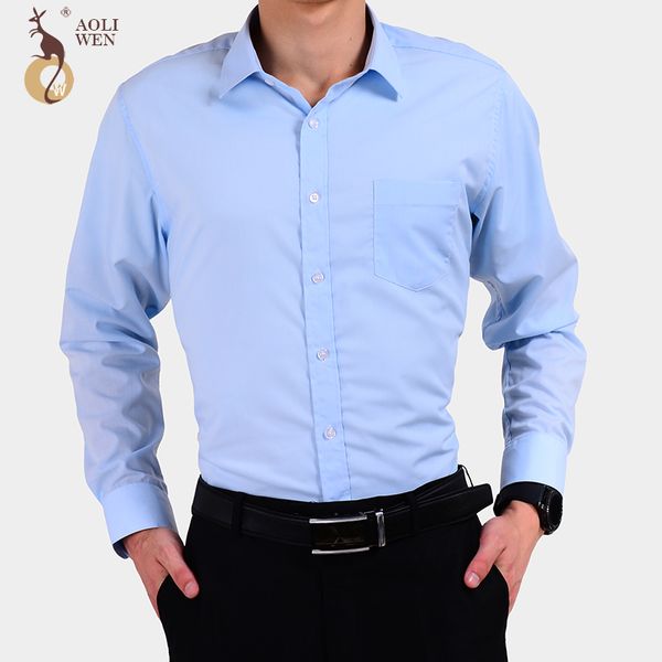 

wholesale-aoliwen 2017 new autumn fashion men's clothes men's long sleeves solid color stripes casual cotton society men's cl, White;black