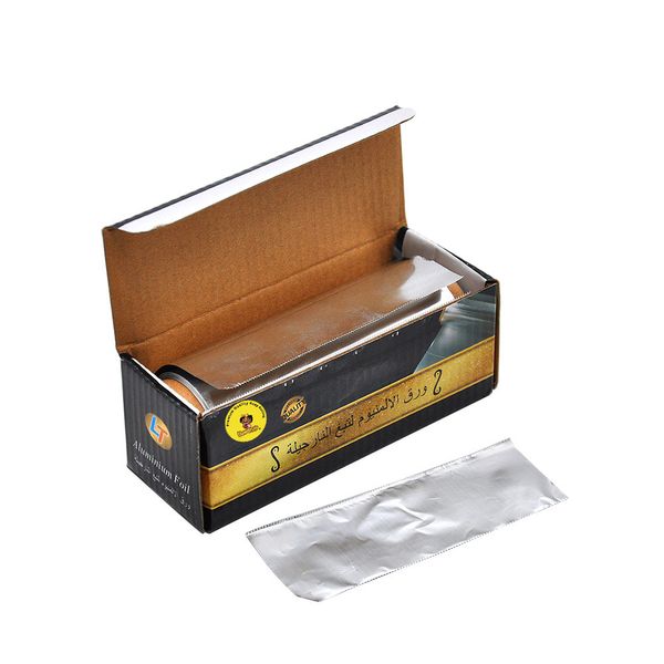 1 caixa retangular de alumínio Hookah Foil Paper diâmetro 120mm / Espessura 0,03 mm Buracos Hookah Shisha Chicha carvão da bacia