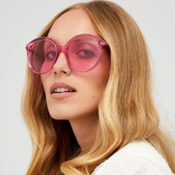 

guyuemumu summer style vintage солнцезащитные очки женщины brand 2018. модные цвета круглый вс очки shades женщины óculos 544, White;black