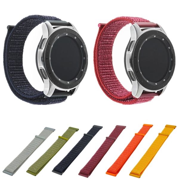 

22mm magic nylon loopback watch band strap for samsung gear s3 galaxy watch 46mm, Black;brown