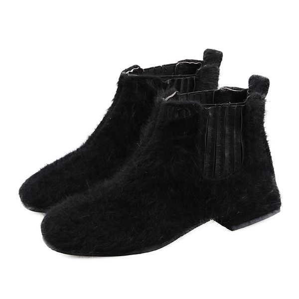 Womens short black boots