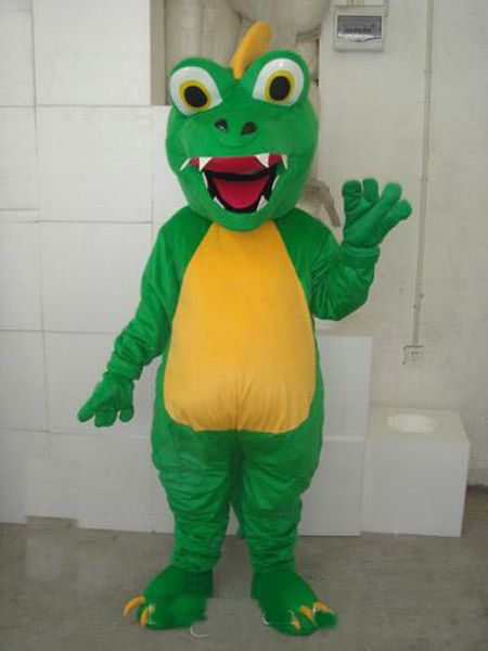 

2018 handmade big mouth dragon fancy dress cartoon animal mascot costume ing, Red;yellow
