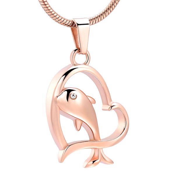 

lkj10923 funnel & gift box, stainless steel cremation jewelry pet ashes holder keepsake jewelry for animal, Silver