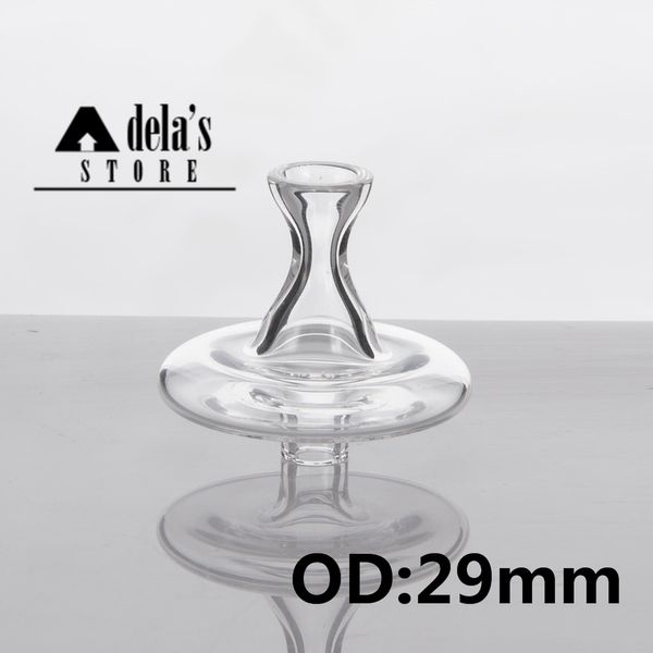 Kuvars Carb Cap OD 29mm Düz Kase 3mm 4mm Kalın Duman Tırnak Banger Çiviler Canlı Alt Delik Dab Rig