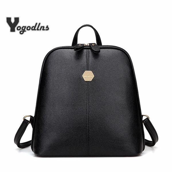 

simple style shell shape backpack women pu leather backpacks for teenage girls school bags fashion solid shoulder bag