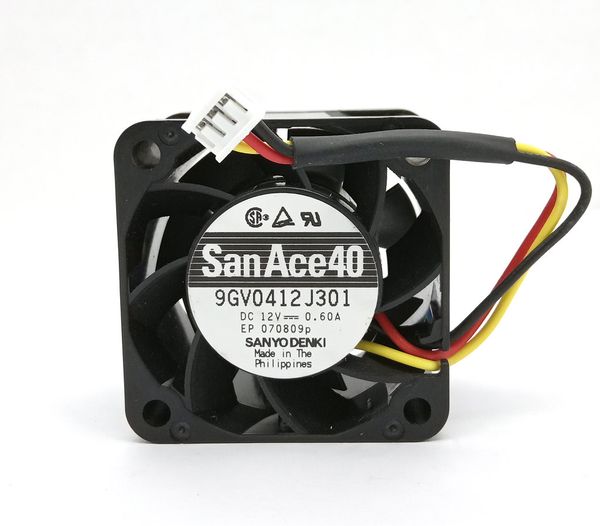 Nuovo originale SANYO 9GV0412J301 DC12V 0.60A 40x40x28MM 3 linee ventola di raffreddamento del computer