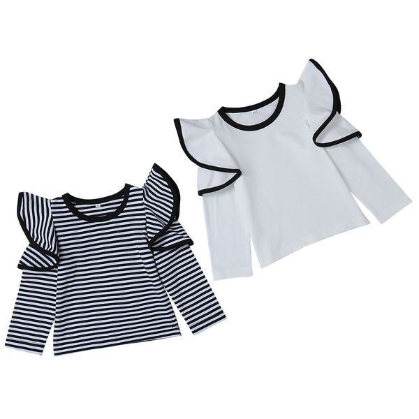 maglietta nera maniche lunghe bambina