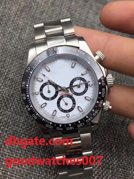

white dial 40mm 116518 116518ln stainless steel asia eta movement no chronograph automatic men's watches, Slivery;brown