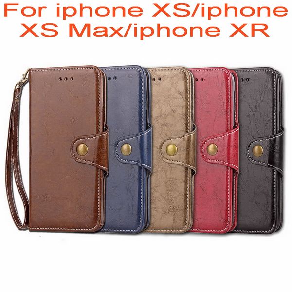 

retro pu leather case for iphone xs max xr xs x wallet stand flip cover case for iphone xr xs max business case