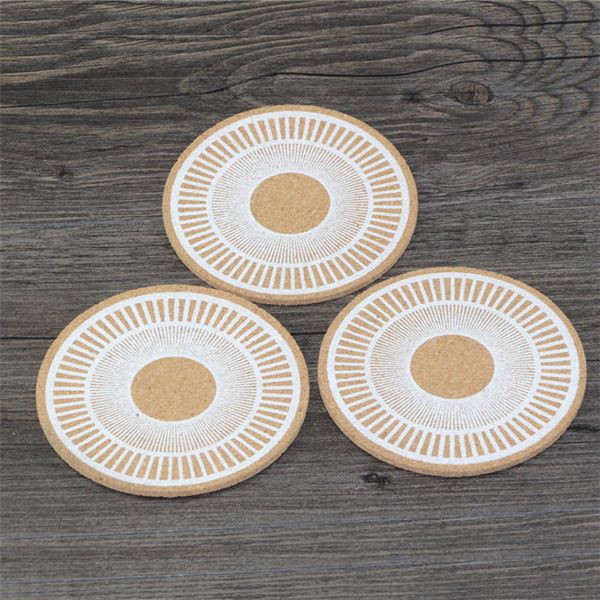 2019 Classic Round Plain Cork Coasters Drink Table Mats Cork Mats
