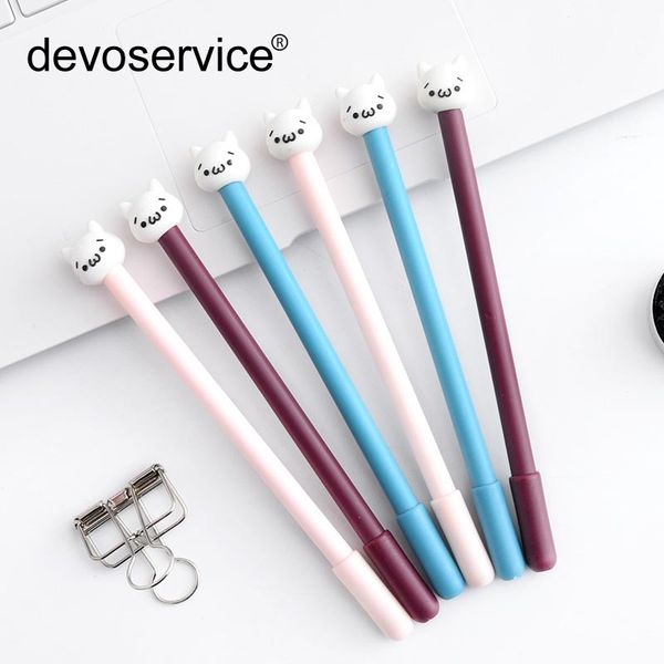 

1pcs creative kawaii gel pen 0.5mm carbon pen stationery promotional gift stationery school office supply signature pens