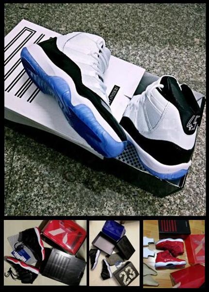 

2018 wholesale concord 11s bred win like 82 mike space jam 11 midnight navy blue win like 96 gym red basketball shoes