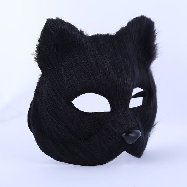 Maschere per feste in maschera di Halloween maschera mezza faccia animale maschera viso volpe sexy pelosa Maschere Vizard vestite per