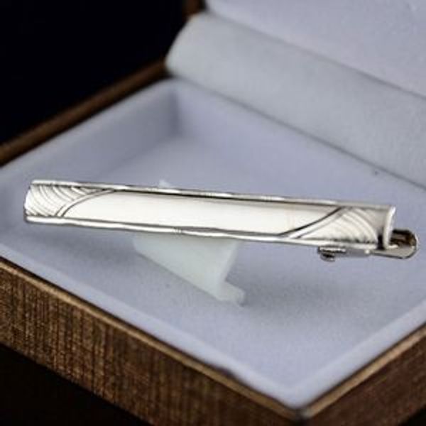 

jettingbuy mens tie clips trendy plain silver alloy standard tie clip clasp bars clothing accessories pins for men, Silver;golden
