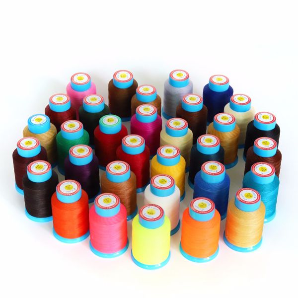 

0.45mm round type 200 meters waxed polyester thread leather traditional hand stitching purse bags craft bracelet non-divisible, Black;white