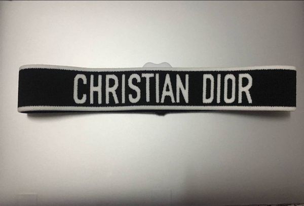 

new style Elastic hairband for men and women fashion design letter di headband luxury brand for ladies gift