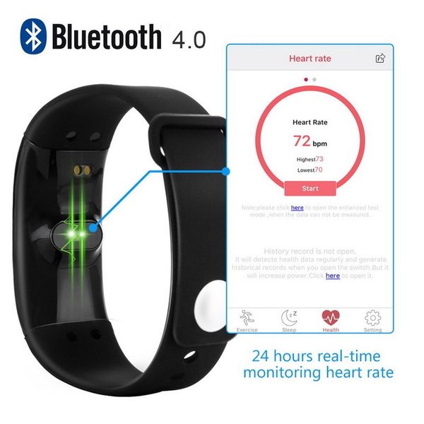 

waterproof pedometer fitness tracker heart rate sleep running measuring sport step counter gym wristband watch pedometer 0.15