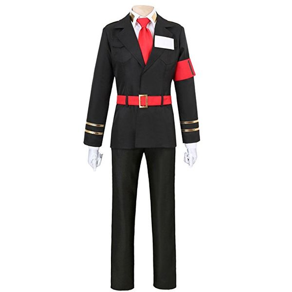 

дом задержания nanbaka косплей костюм hajime sugoroku хэллоуин костюм униформа, Black
