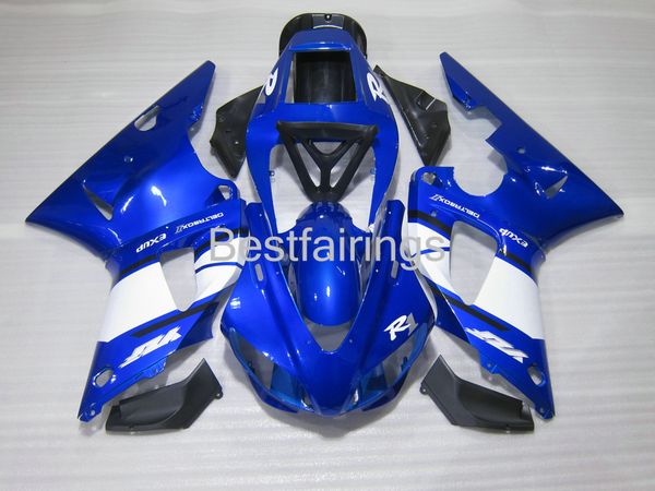 Kit carenatura vendita calda per YAMAHA R1 1998 1999 carene blu bianco YZF R1 98 99 FG57