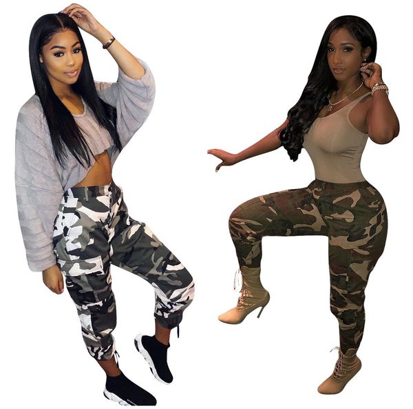 

cargo sweatpants streetwear women men yellow white camouflage pants jogger casual army camo trousers sweatpants q055, Black;white