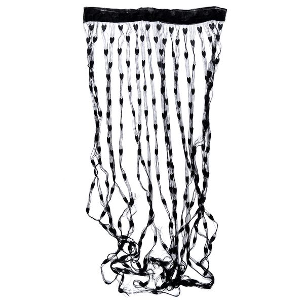 2019 Best Fringe Rope Heart Screen Door Curtain Black From