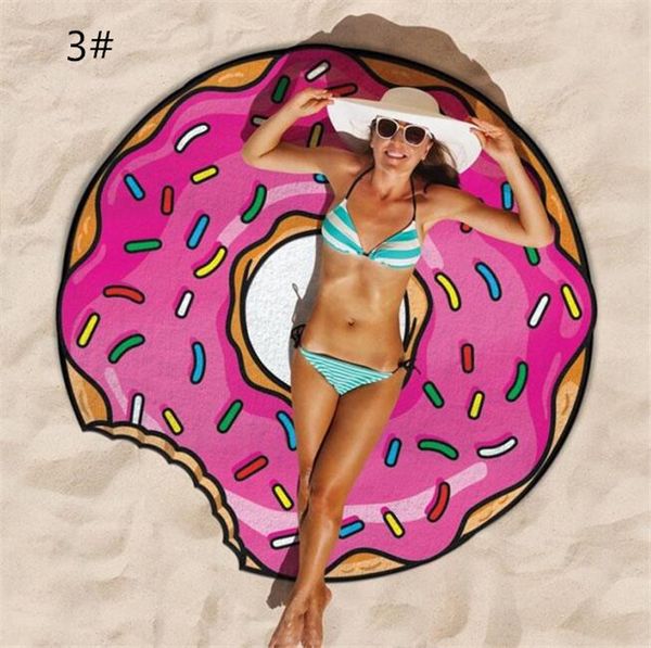 

Sell 150cm round beach hower towel blanket pizza hamburger kull ice cream miley pineapple watermelon round hower towel blanket hawl