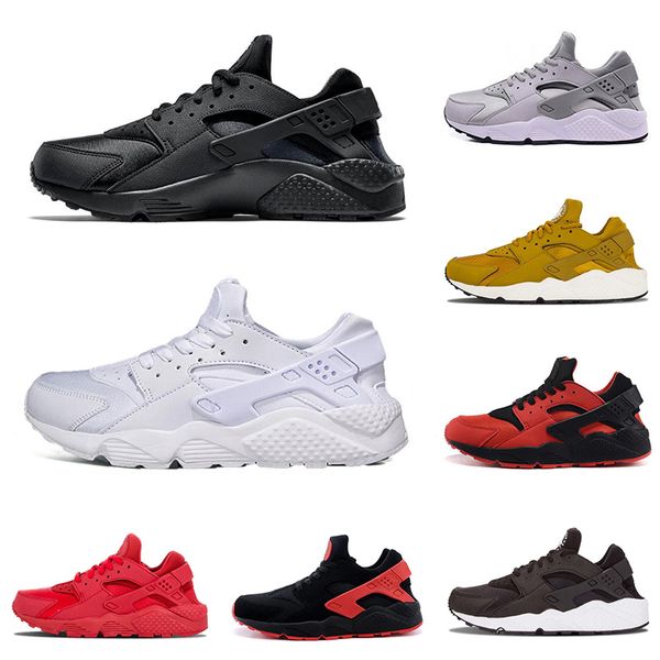 

Nike air Huarache Новейшие мужские кроссовки Air Huarache с черным белым золотом всех красных черных красных тройных белых черных женщинТренировочные спортивные туфли Sneaker размер 36-45