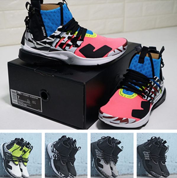 

Wholesale 2018 Presto Mid Acronym running shoes with original box best quality sneaker sports shoes size 40-45 free shipping