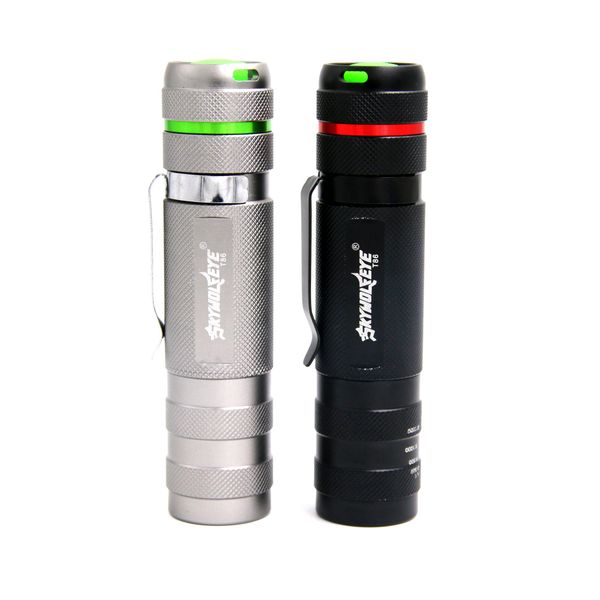 

2018 real sale self defense zoomable super bright flashlight t88 1000lm t6 led torch flash outdoor lamp 18650 / 3*aaa mini portable 5 modes