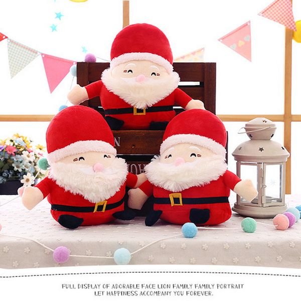 

DHL 010 Christmas Santa Claus machine baby doll Plush Toys 20CM Ornaments Decoration For Home Xmas New Year Kids Gift Saint Nicholas toys